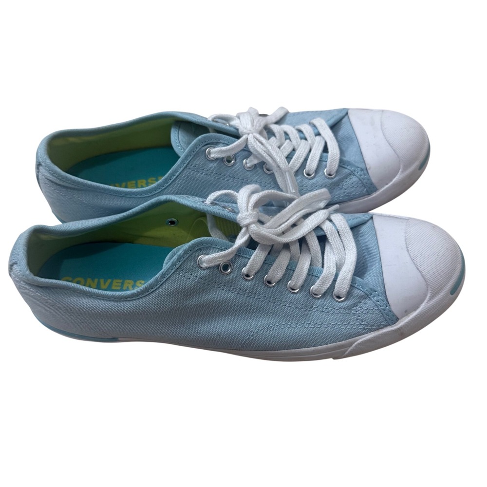 Converse Jack Purcell Low Top Light Blue Canvas Sneakers Shoes Men's Size 10